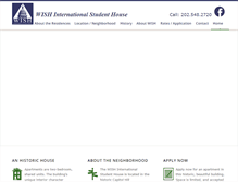 Tablet Screenshot of internationalstudenthousingdc.com